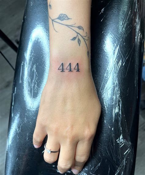 444 hand tattoo|444 Angel Number Tattoo Ideas For Meaningful Ink